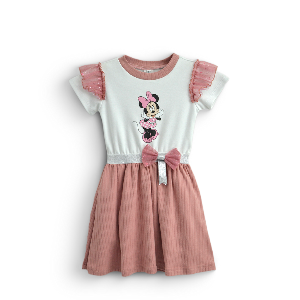 Vestido casual con personaje de Ratoncita • NANI 8 •  tallas 1-2-3 • VEBB0132P03