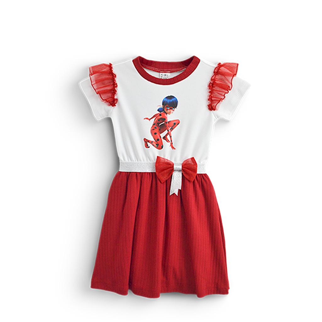 Vestido casual con personaje de Catarina • NANI 8 • tallas 1-2-3 • VEBB0132P02