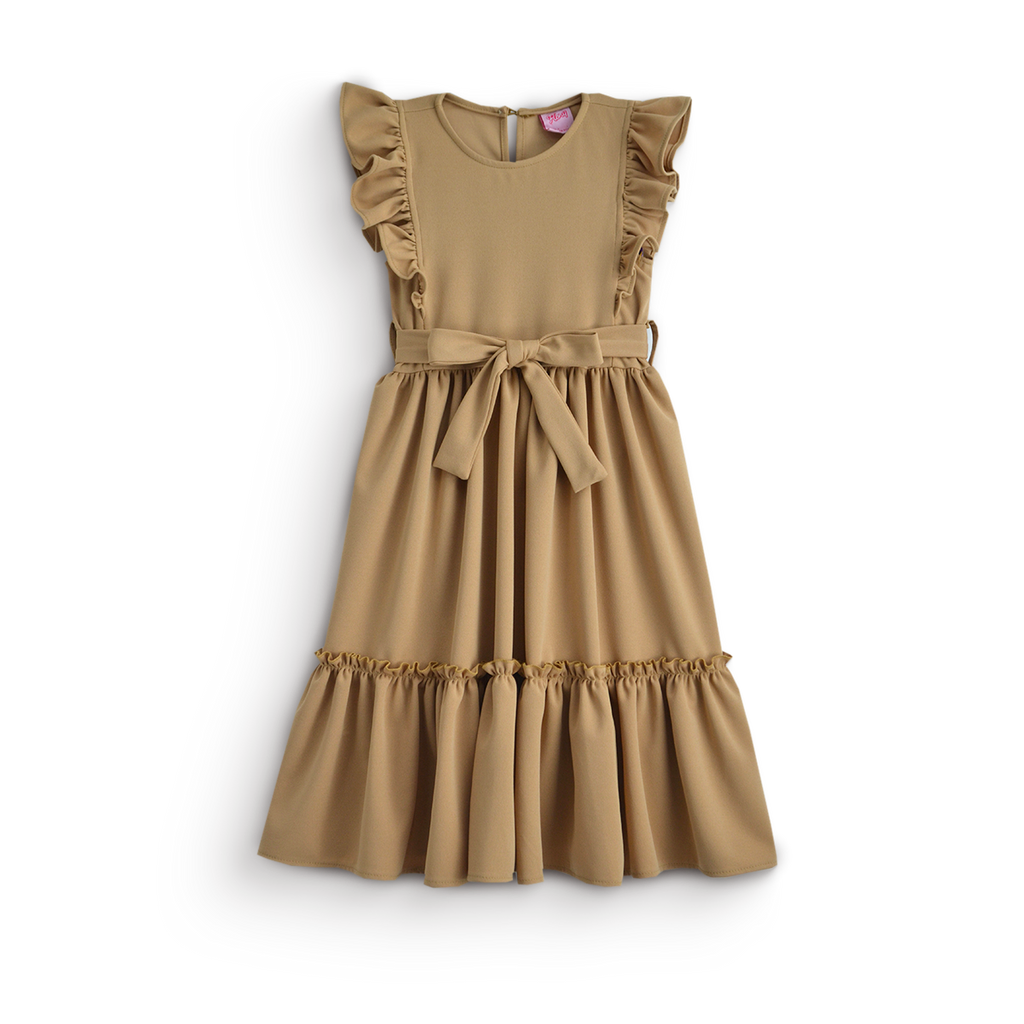Vestido largo con moño • 4 a 12 años • Ariana 9