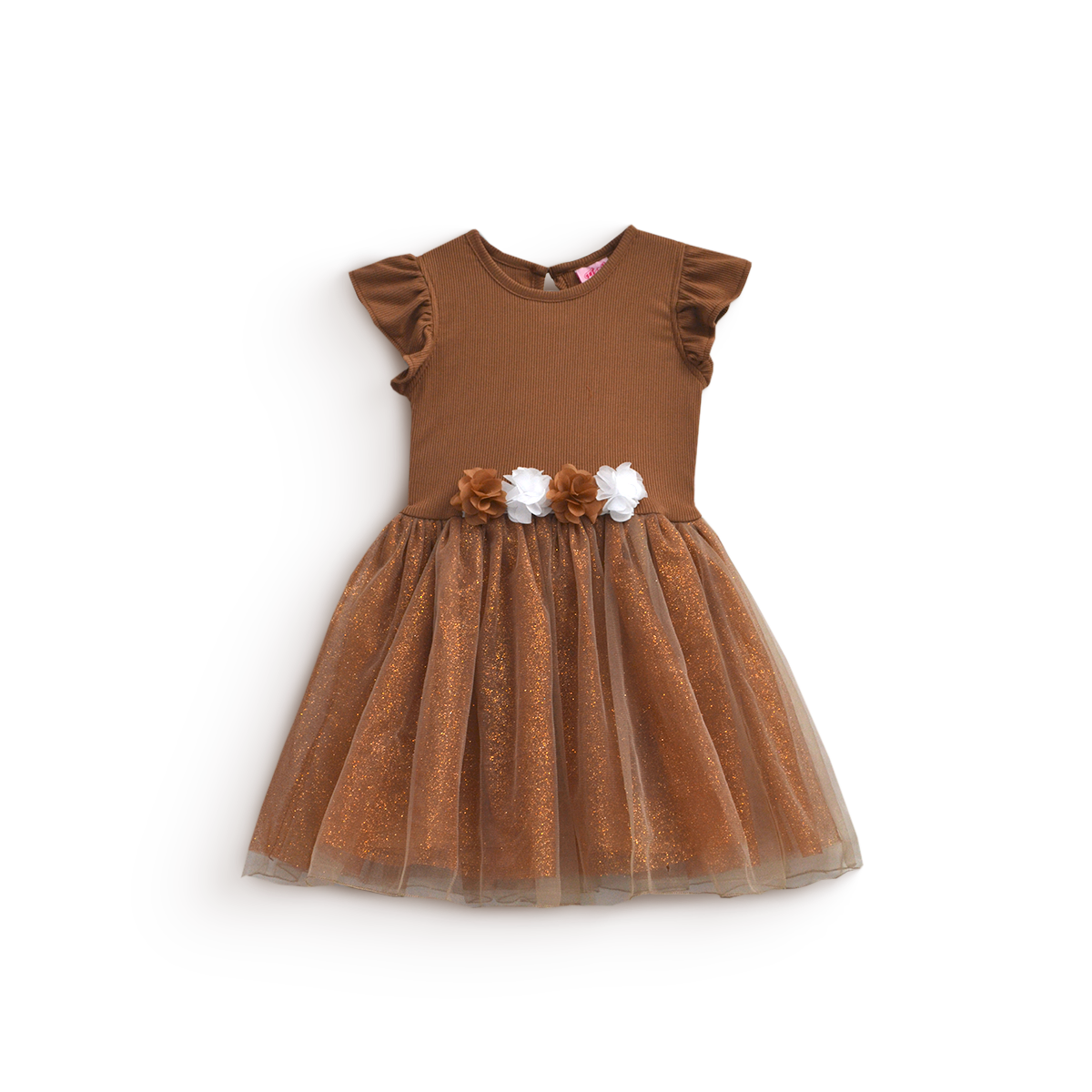 Vestido rib con manga mariposa • 1 a 3 años • Natali 16