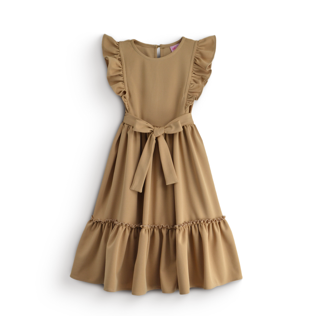 Vestido largo con moño • 4 a 12 años • Ariana 9