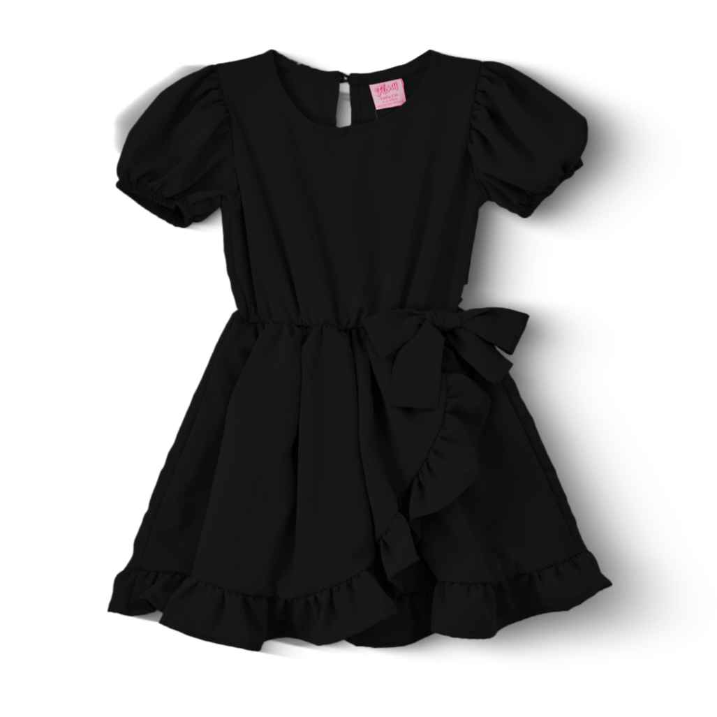 Vestido cruzado con moño Niña FLORY VENI0149
