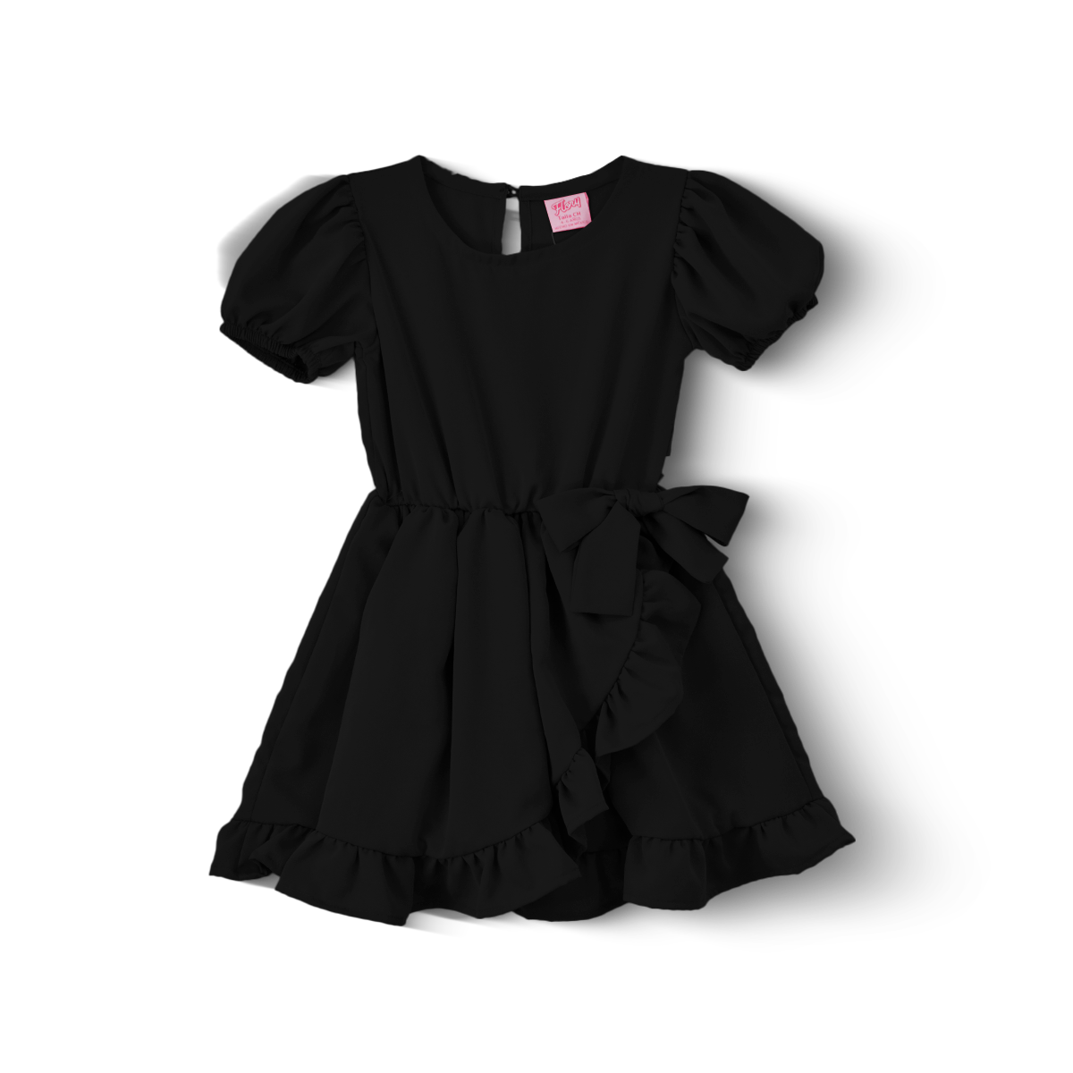 Vestido cruzado con moño Niña FLORY VENI0149