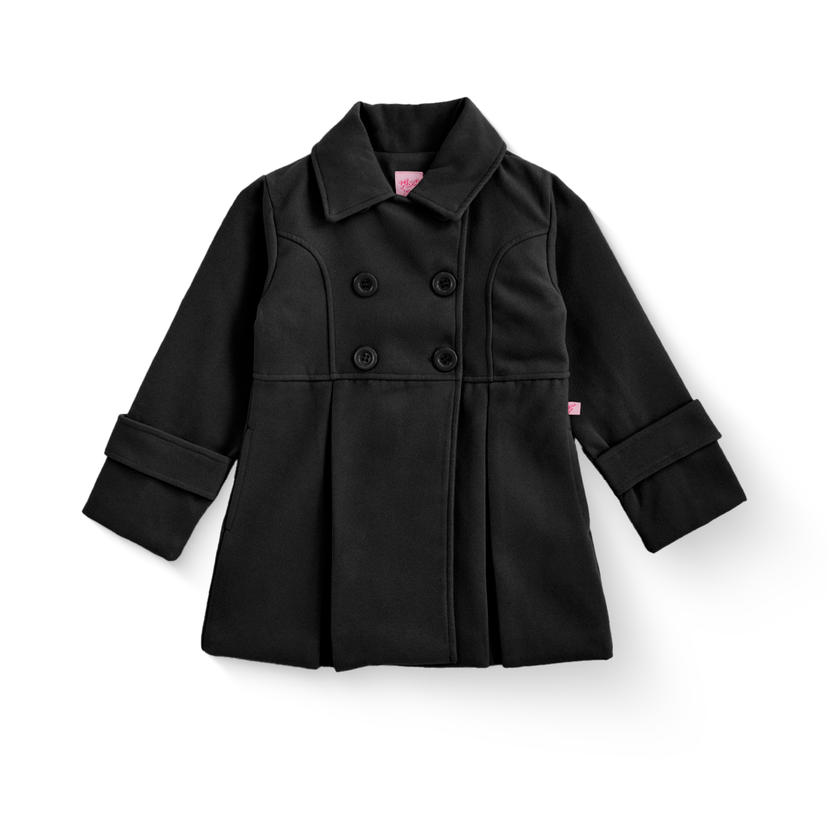 Abrigo de paño forrado con botones niña FLORY ABNI0001