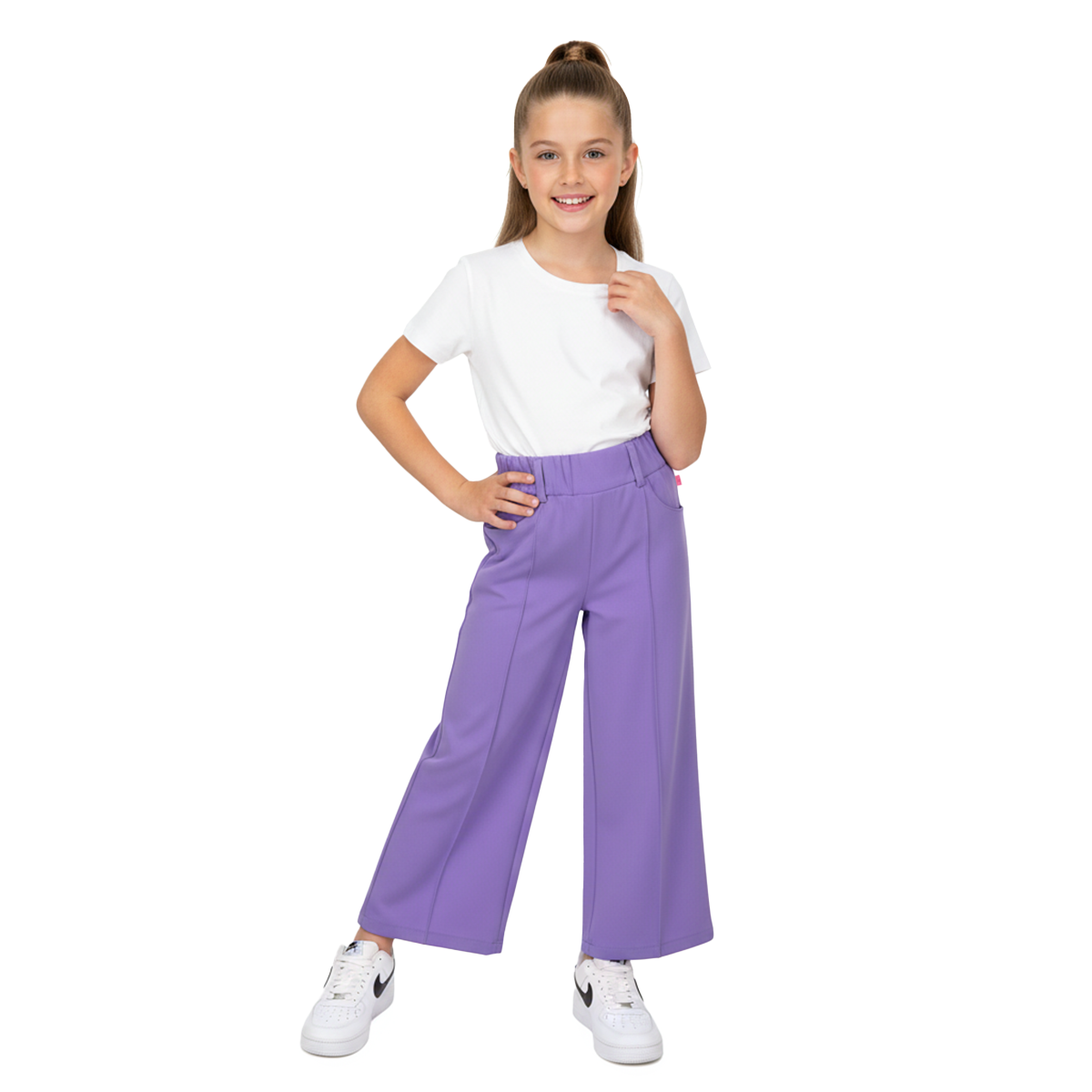 Pantalón amplio con presillas niña FLORY PANI0007