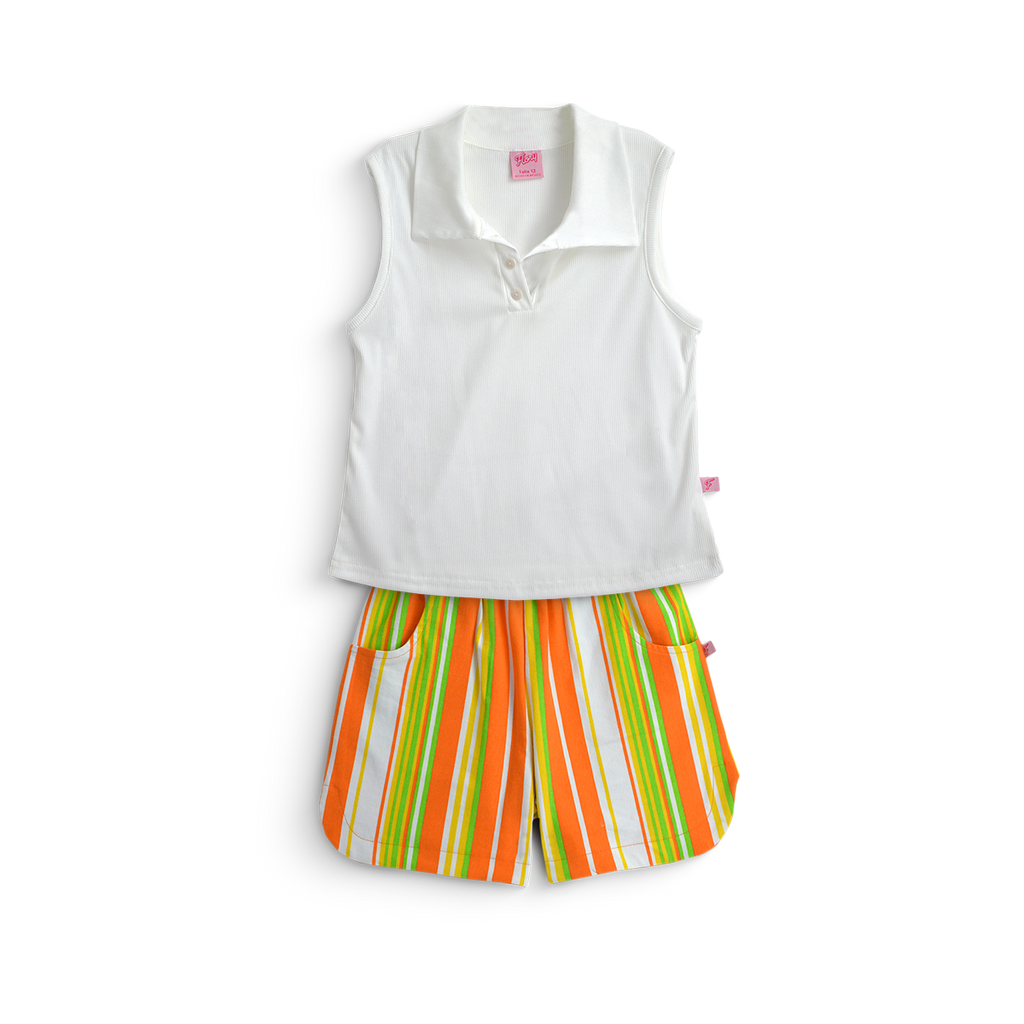 Conjunto de short rayado con blusa • 12 a 16 años  • Acapulco 1