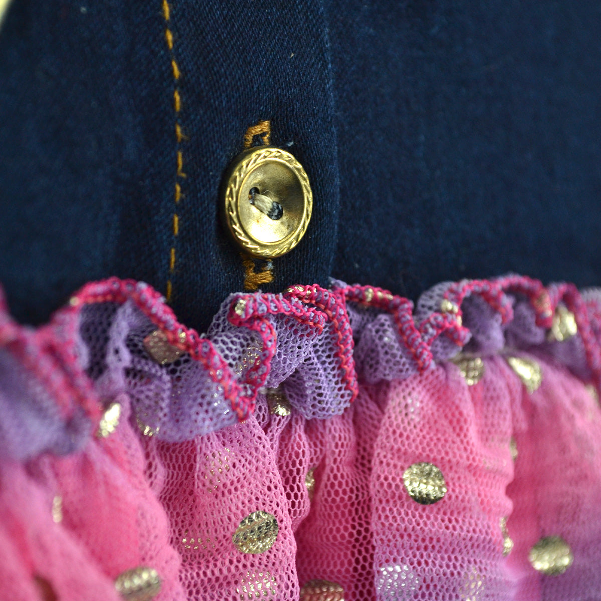 Vestido con falda de colores para Niña Flory VENI0199