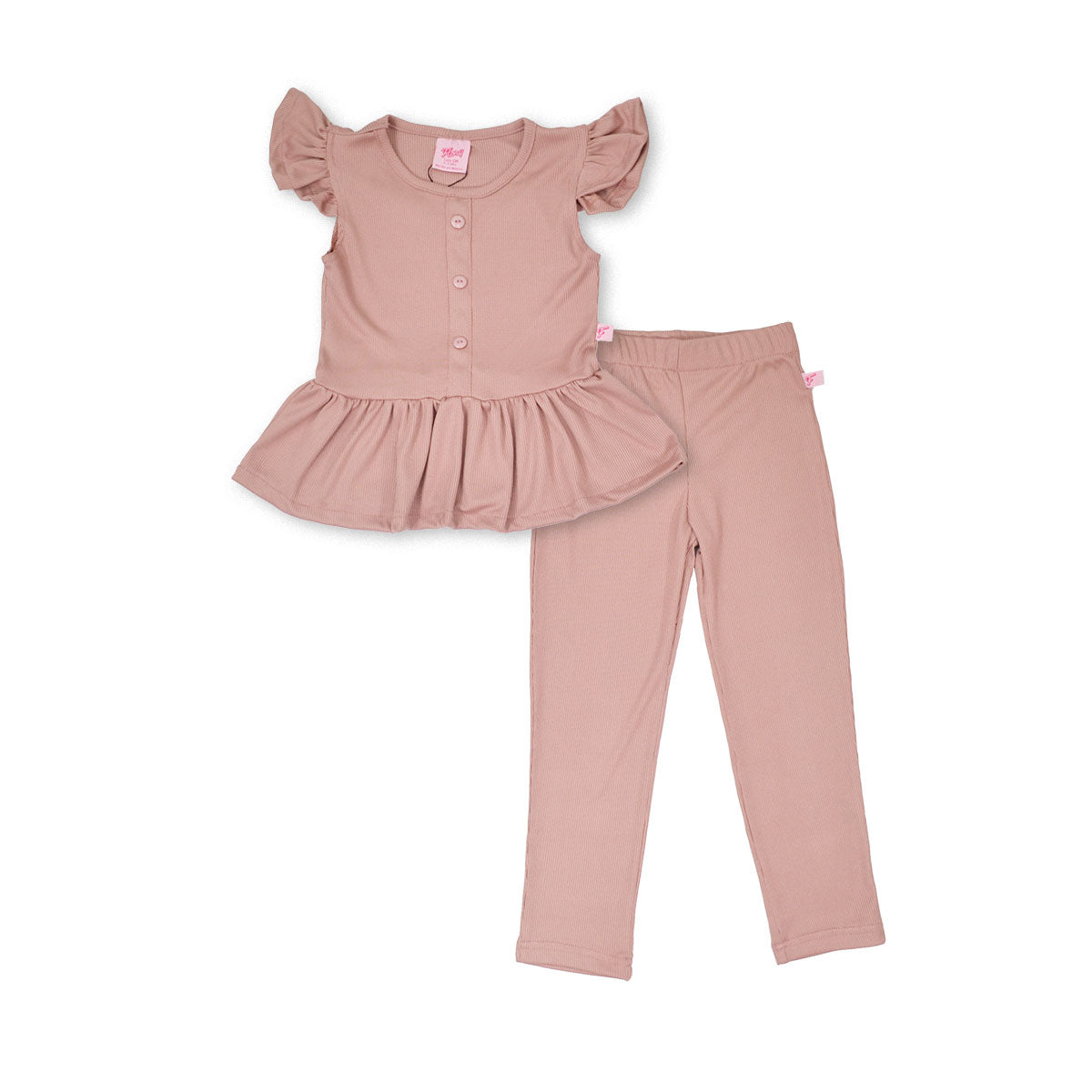 Conjunto blusa pantalón con botones niña FLORY CONI0019