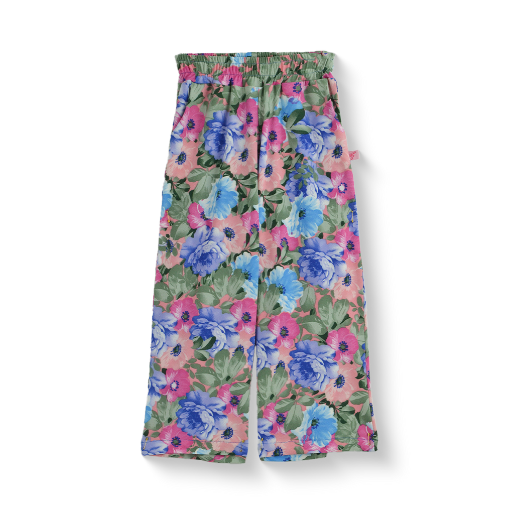 Conjunto de blusa de olanes y pantalón floreado •  ARIANA 12 •  tallas ch-m-gr • CONI0044E
