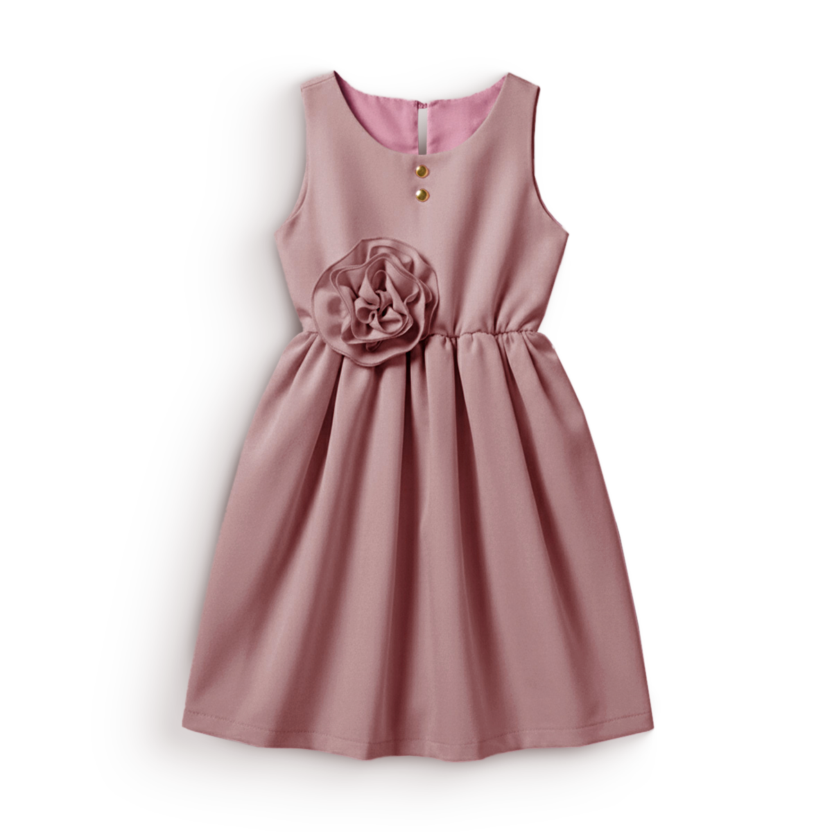 Vestido con moño y botones • BARBIE 13 • tallas ch-m-gr • VENI0181