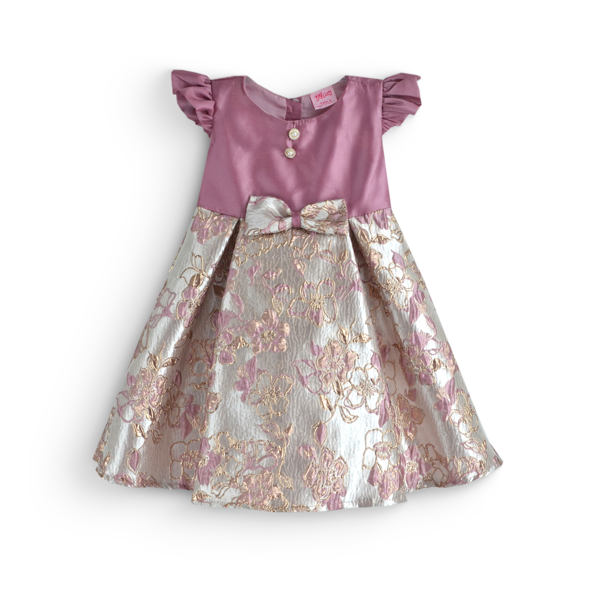 ROSELIA 2 • Satinado con jacquard floral  • tallas 1-2-3  •  VEBB0147