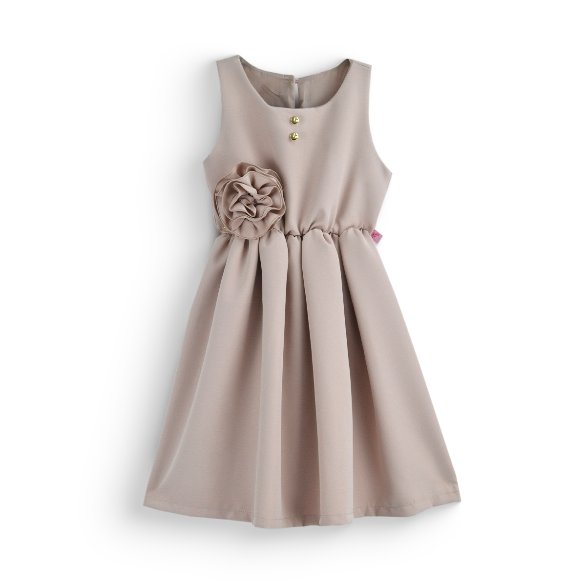 Vestido con moño y botones • BARBIE 13 •  tallas 1-2-3 • VEBB0123