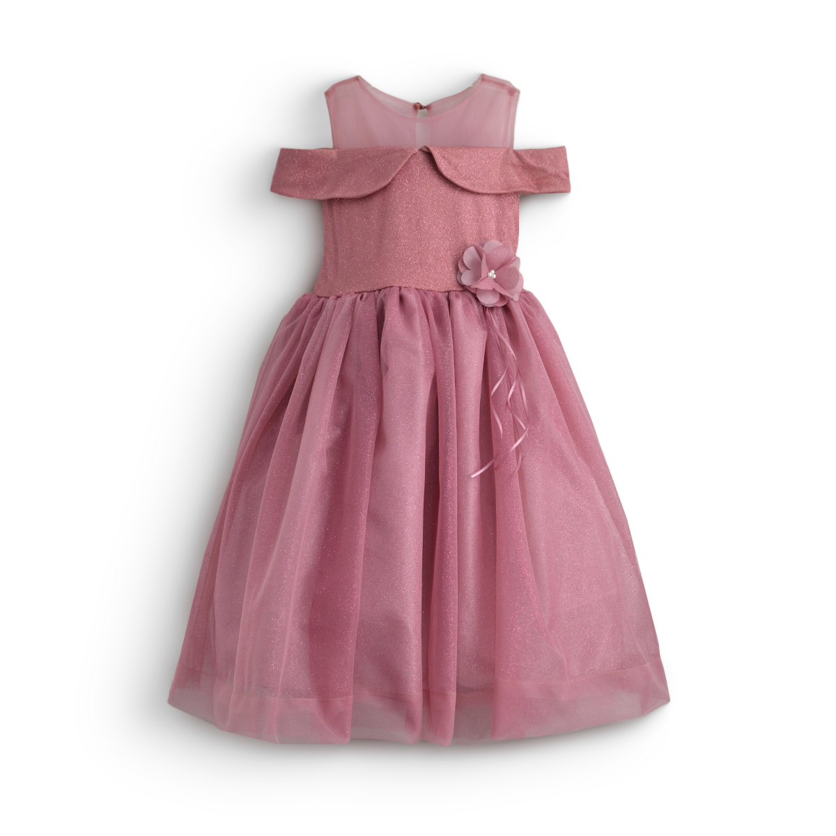 Ves de Gala con tul con brillos elegante | VENI0201 | tallas xch-ch-m-gr-xg