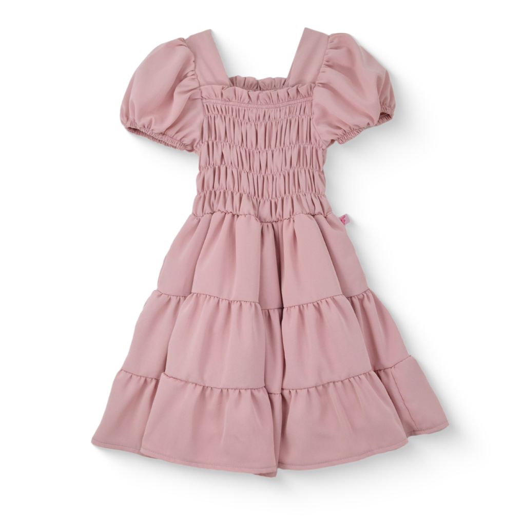 Vestido con manga abullonada Niña VENI0172 Flory