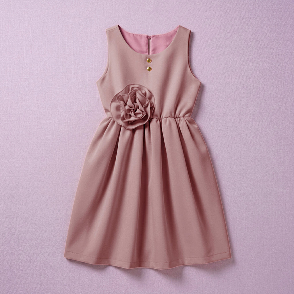 Vestido con moño y botones • BARBIE 13 • tallas ch-m-gr • VENI0181