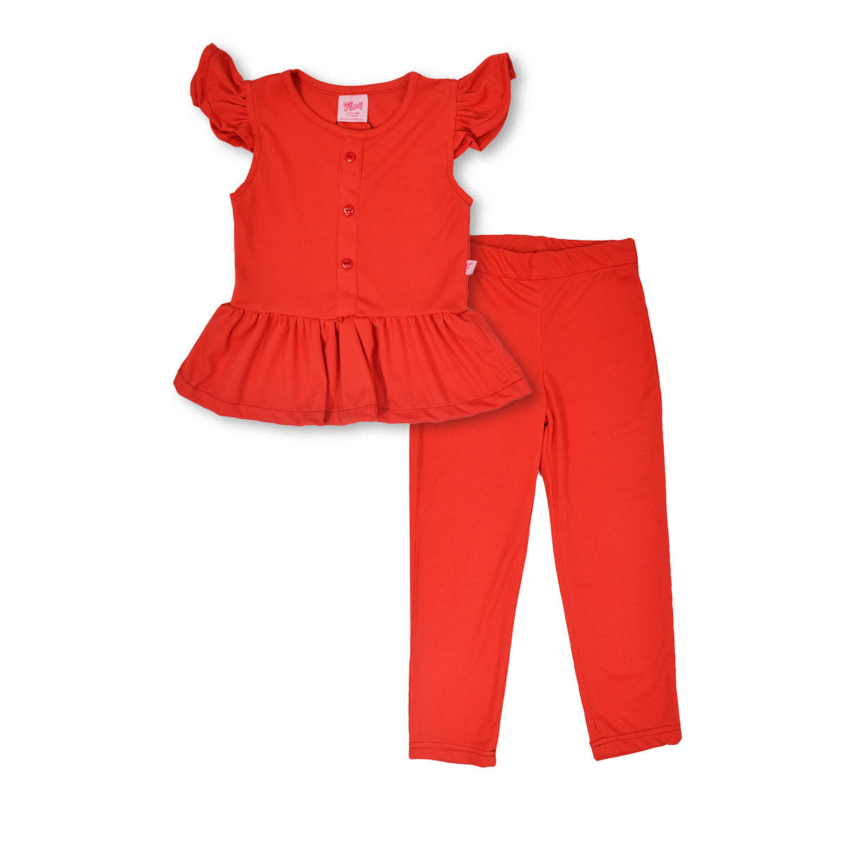 Conjunto blusa pantalón con botones niña FLORY CONI0019