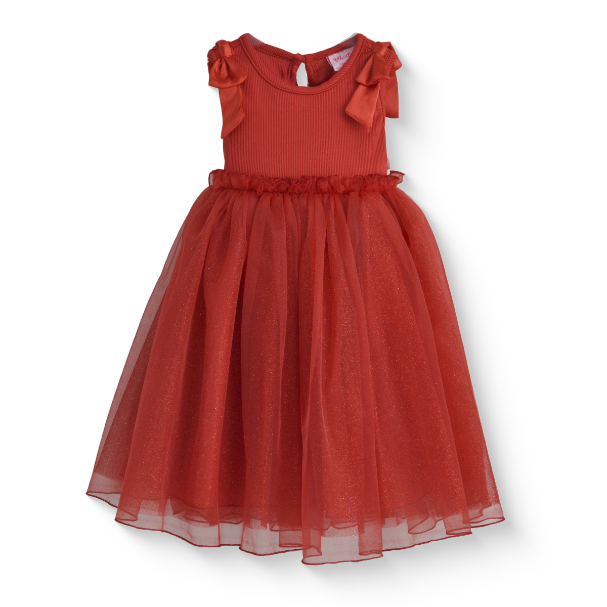 Vestido de fiesta con falda de tul glitter | VEBB0141 | tallas 1-2-3