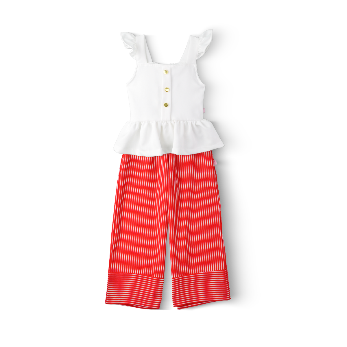 Conjunto Pantalón amplio con Blusa de Tirantes Niña Flory CONI0032