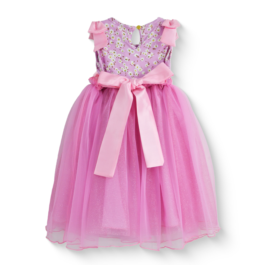Vestido floreado con tul • NATALI 20 •  tallas 1-2-3 • VEBB0141A