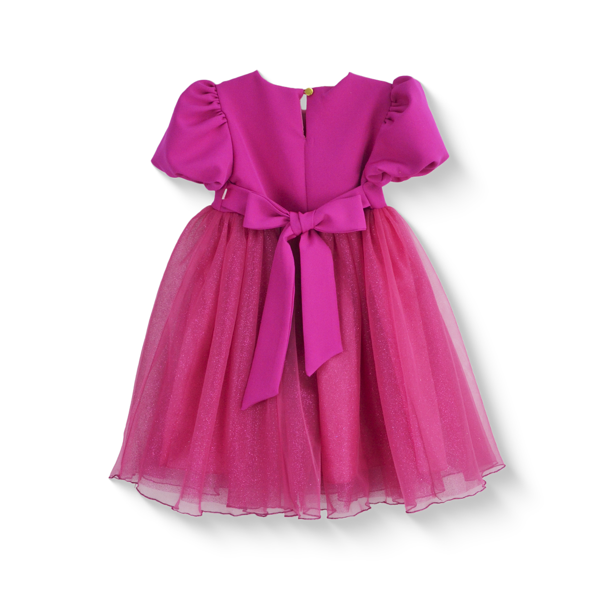 Vestido manga abullonada con flor de satín • 1 a 3 años • Barbie 9
