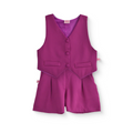 Conjunto de chaleco con botones y short ajustable •  ZARA 1 • tallas ch-m-gr •  CONI0034