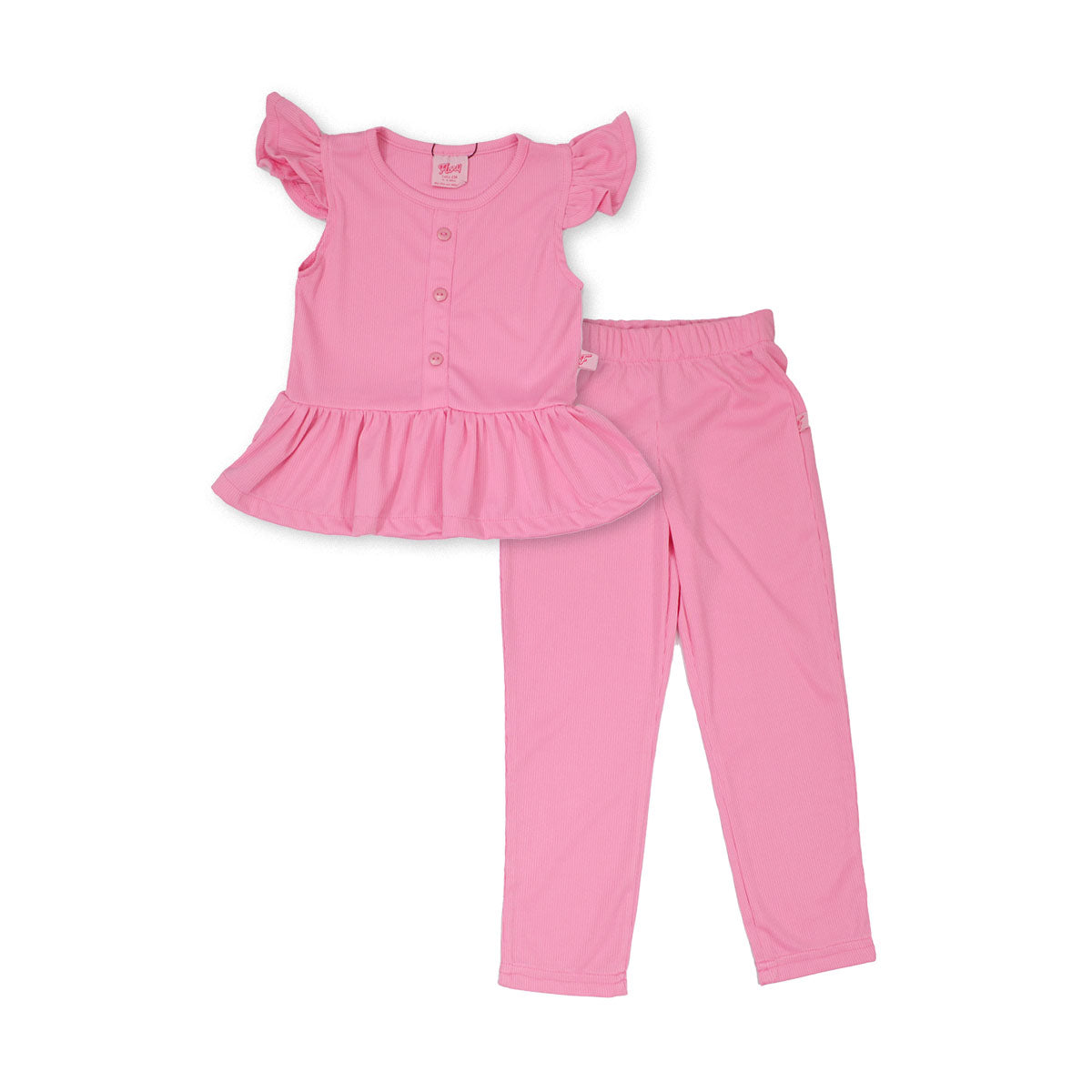 Conjunto blusa pantalón con botones niña FLORY CONI0019