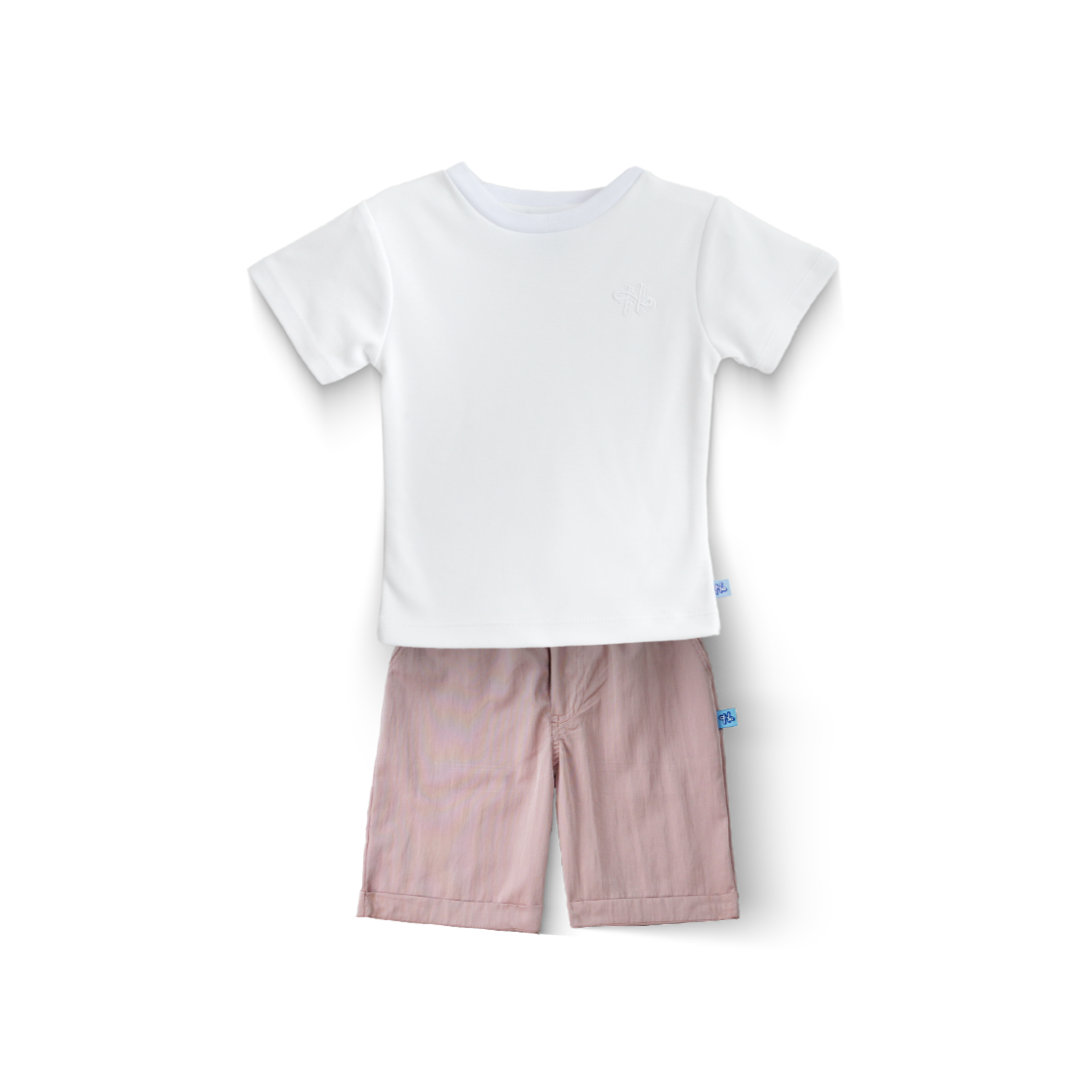 Conjunto de playera básica y bermuda para bebé Heri  CONB0007