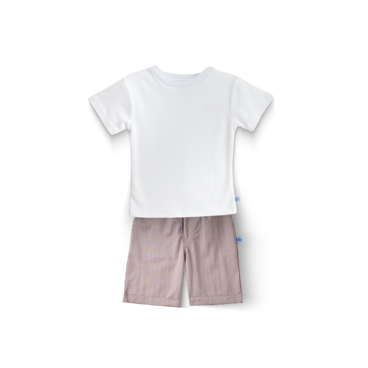 Conjunto de playera básica y bermuda para bebé Heri  CONB0007