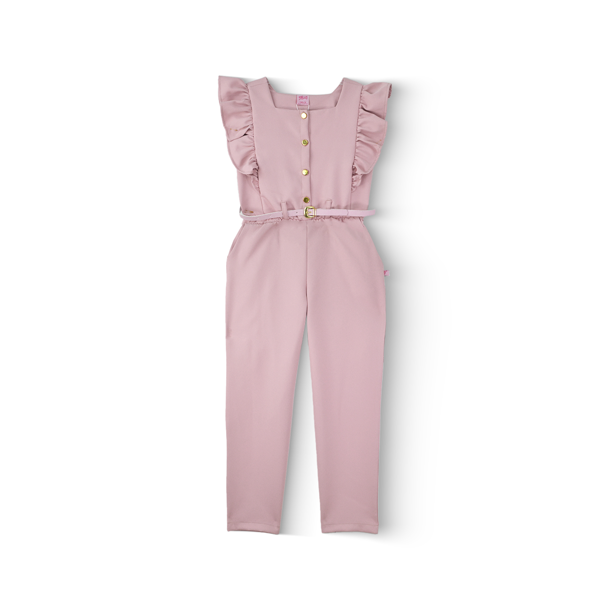 Mono con cinturón y botones niña | JSNI0002 | tallas ch-m-gr