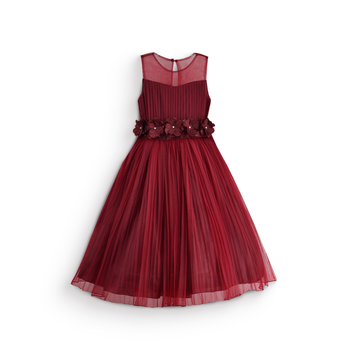 Vestido de Gala con tul y cinta con flores • 4 a 12 años • Valeria 6