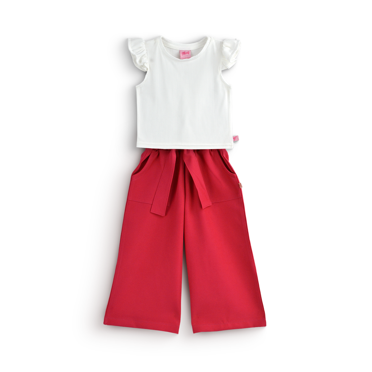 Conjunto con pantalón ancho con blusa blanca • 4 a 12 años • Barbie 5