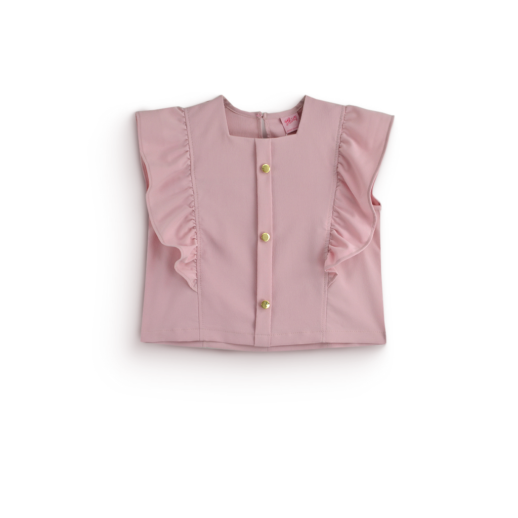 Conjunto pantalón y blusa con botones dorados • 12 a 14 años • Lucy 1