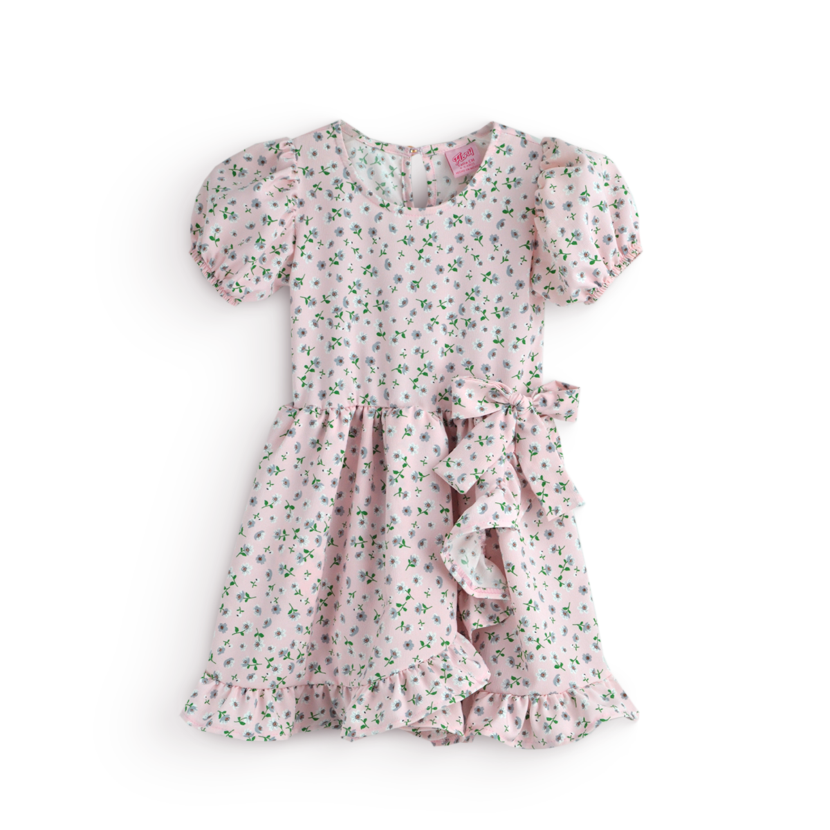 Vestido Floreado con moño • LUCY 7 • tallas ch-m-gr • VENI0217