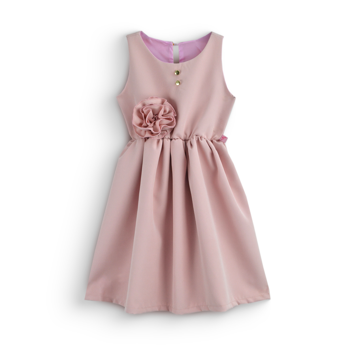 Vestido con moño y botones | VENI0181 | tallas ch-m-gr