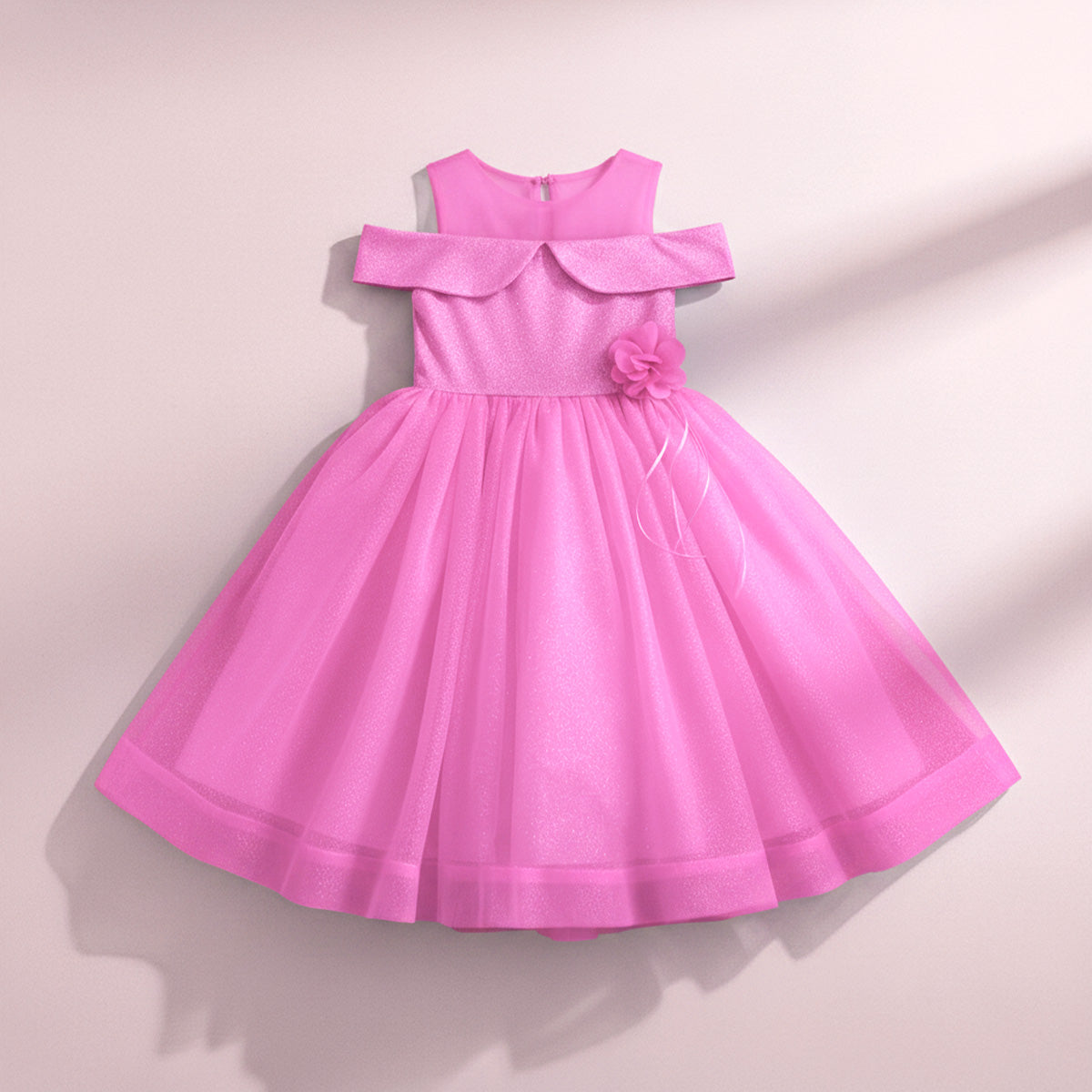 Vestido de Gala con tul sparkle • VALERIA 4 •  tallas xch-ch-m-gr-xg • VENI0201