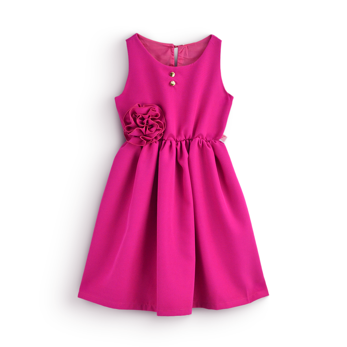 Vestido con moño y botones | VEBB0123 | tallas 1-2-3