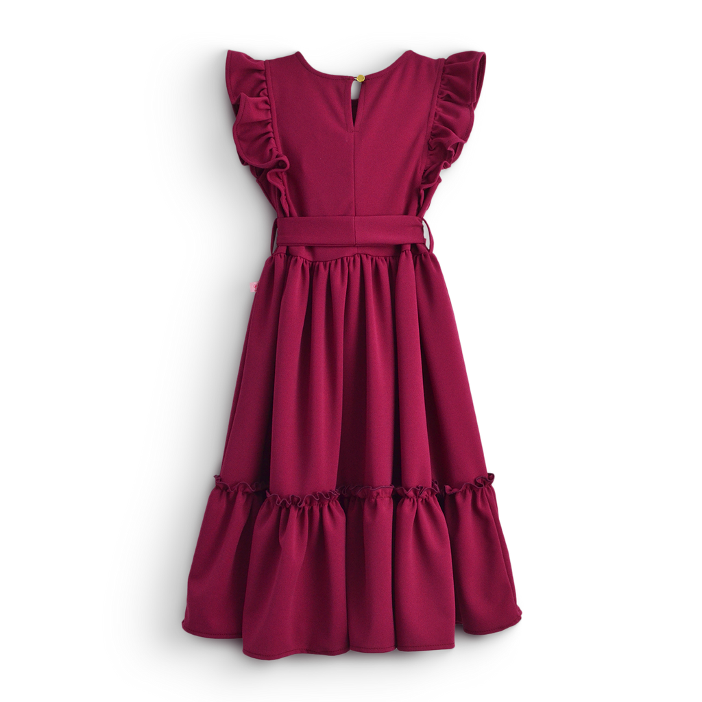 Vestido largo con moño • ARIANA 9 •  tallas ch-m-gr-xg • VENI0204
