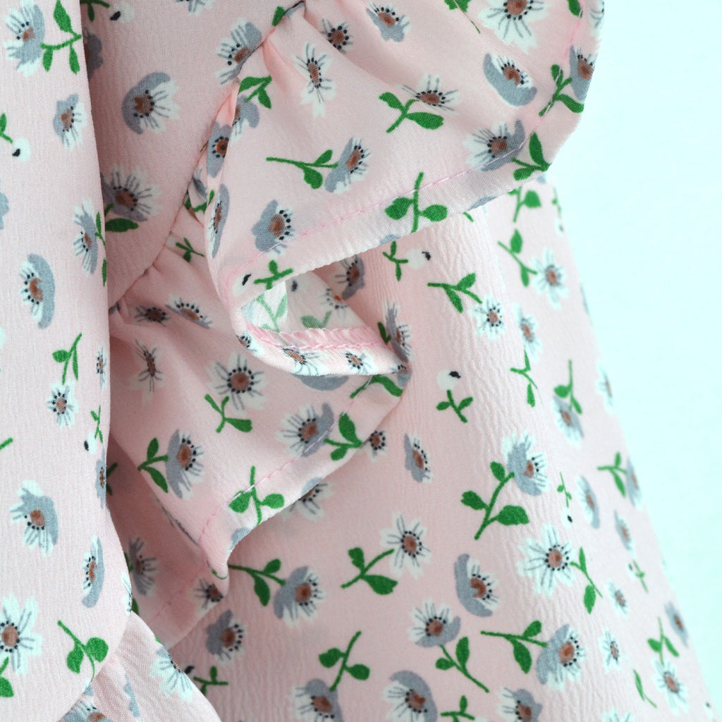 Vestido Floreado con moño • LUCY 7 • tallas ch-m-gr • VENI0217