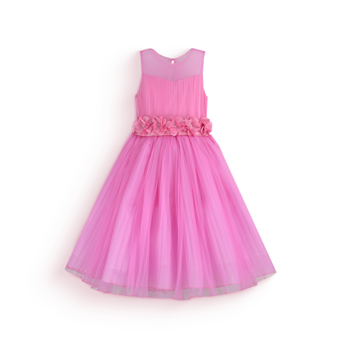 Vestido de Gala con tul y cinta con flores • 4 a 12 años • Valeria 6