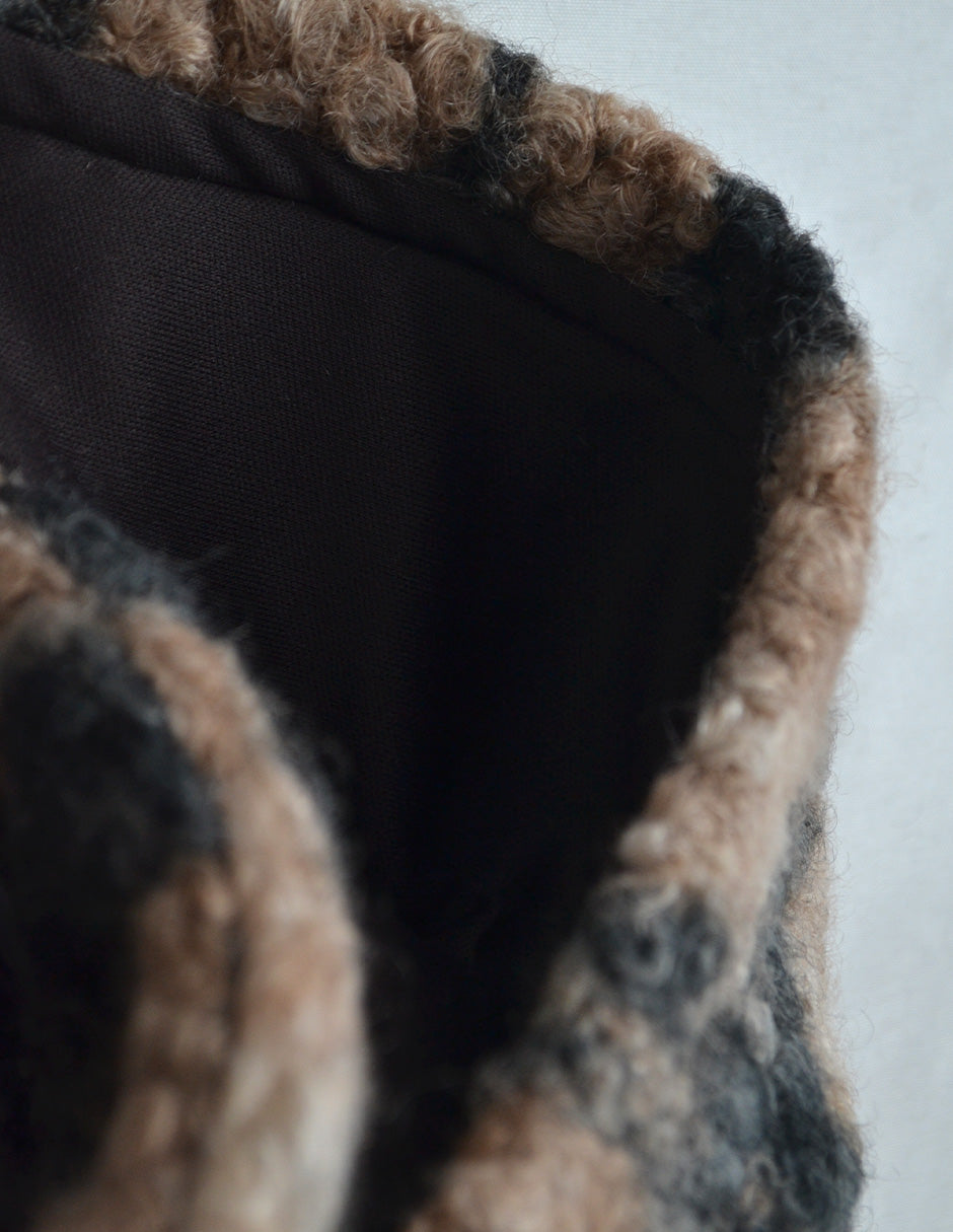 Chamarra cazadora larga de cuadros para niño HERI CHMNN0001