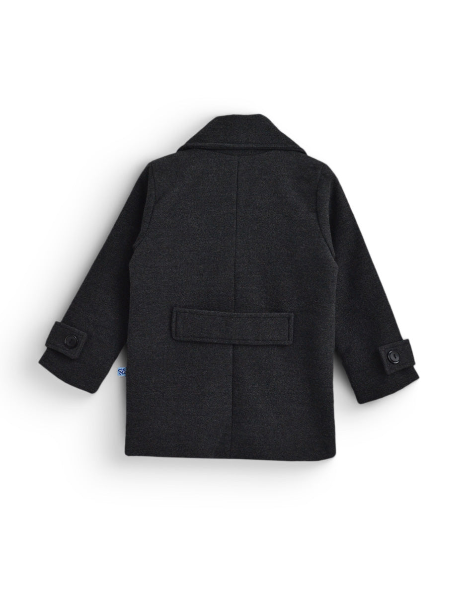 Abrigo de paño forrado con botones niño Heri ABNN0001