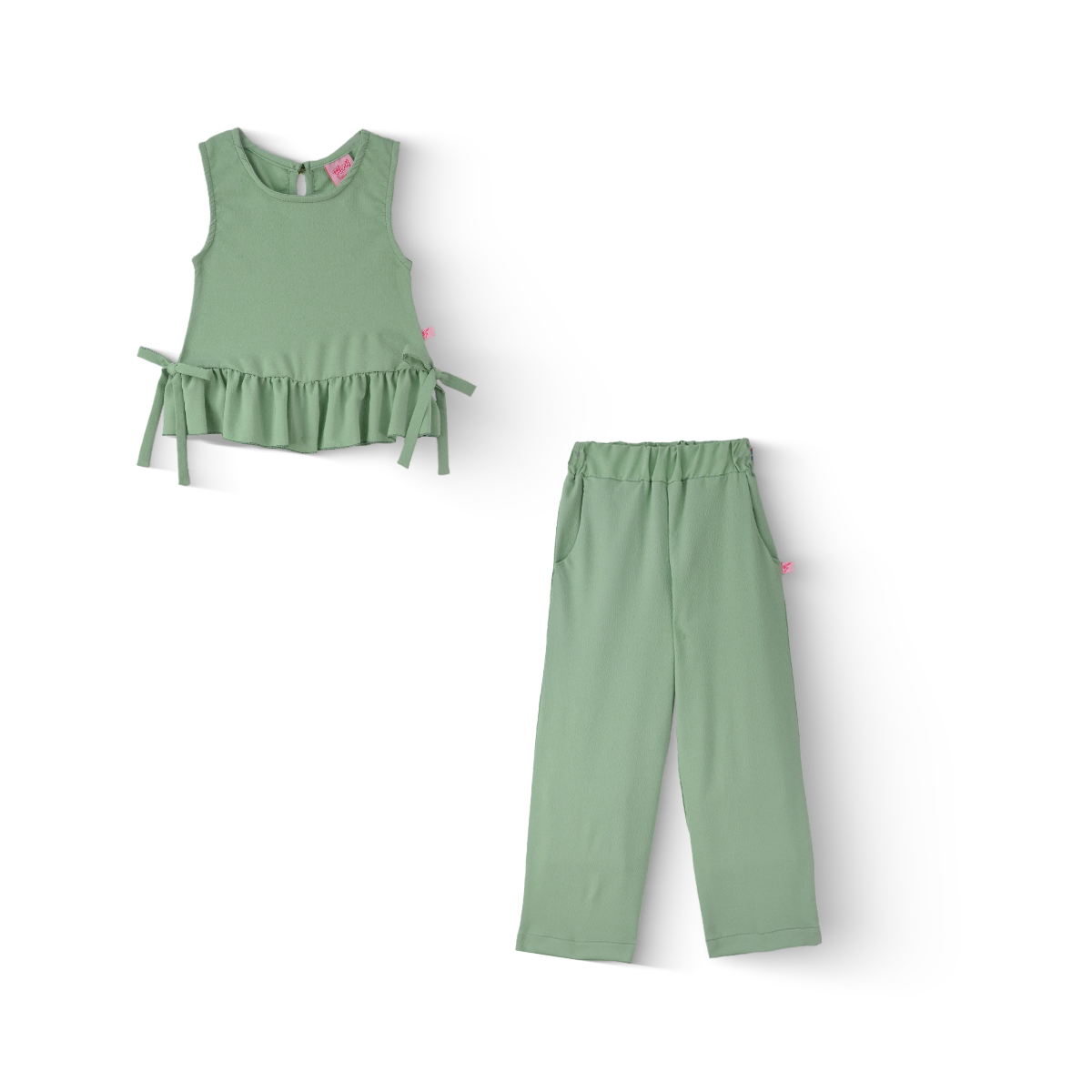 Conjunto de blusa con moños y pantalón Nila FLORY CONI0033 [tallas ch-m-g]
