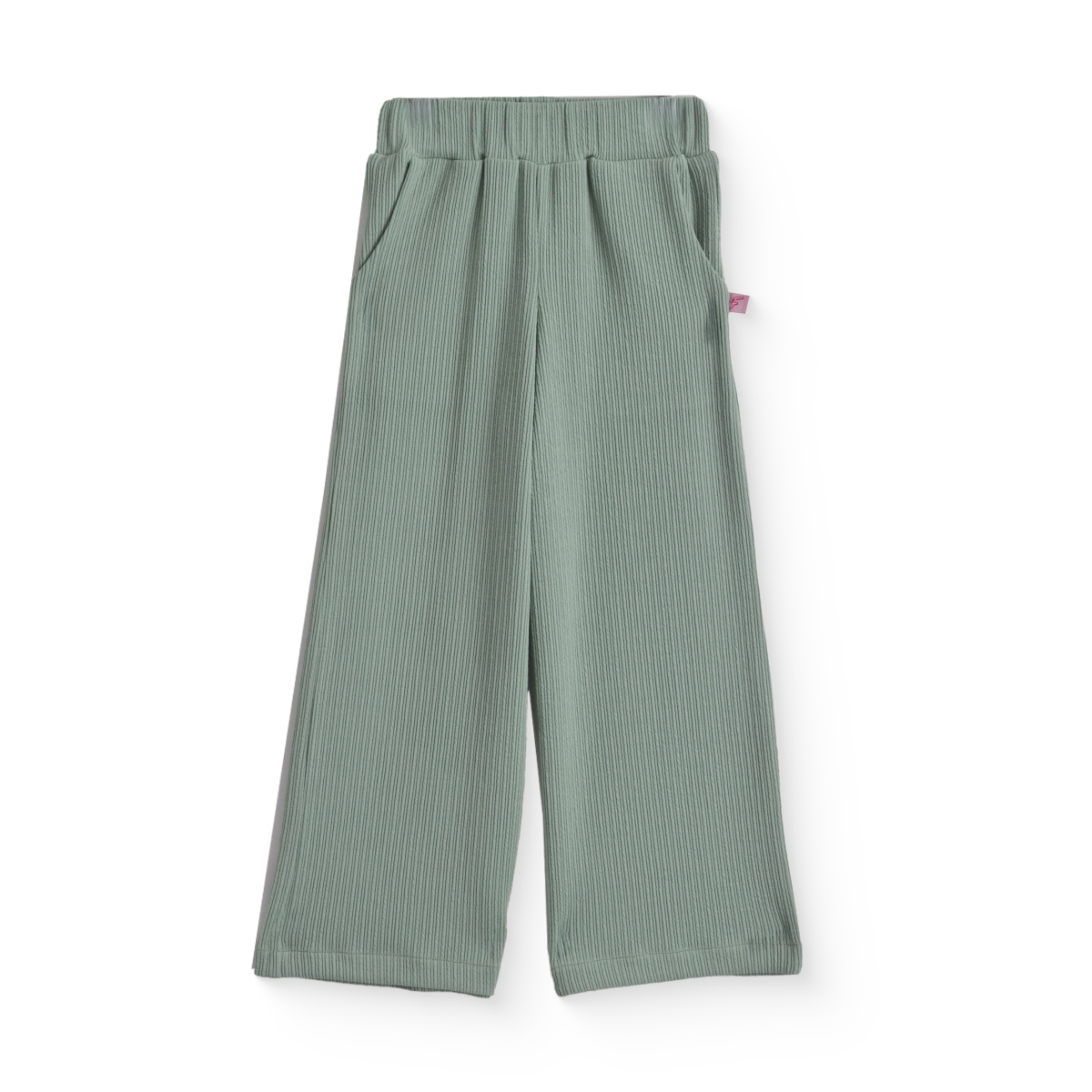 Conjunto con pantalón a rayas, blusa hueso con olanes | CONI0043 | tallas ch-m-gr