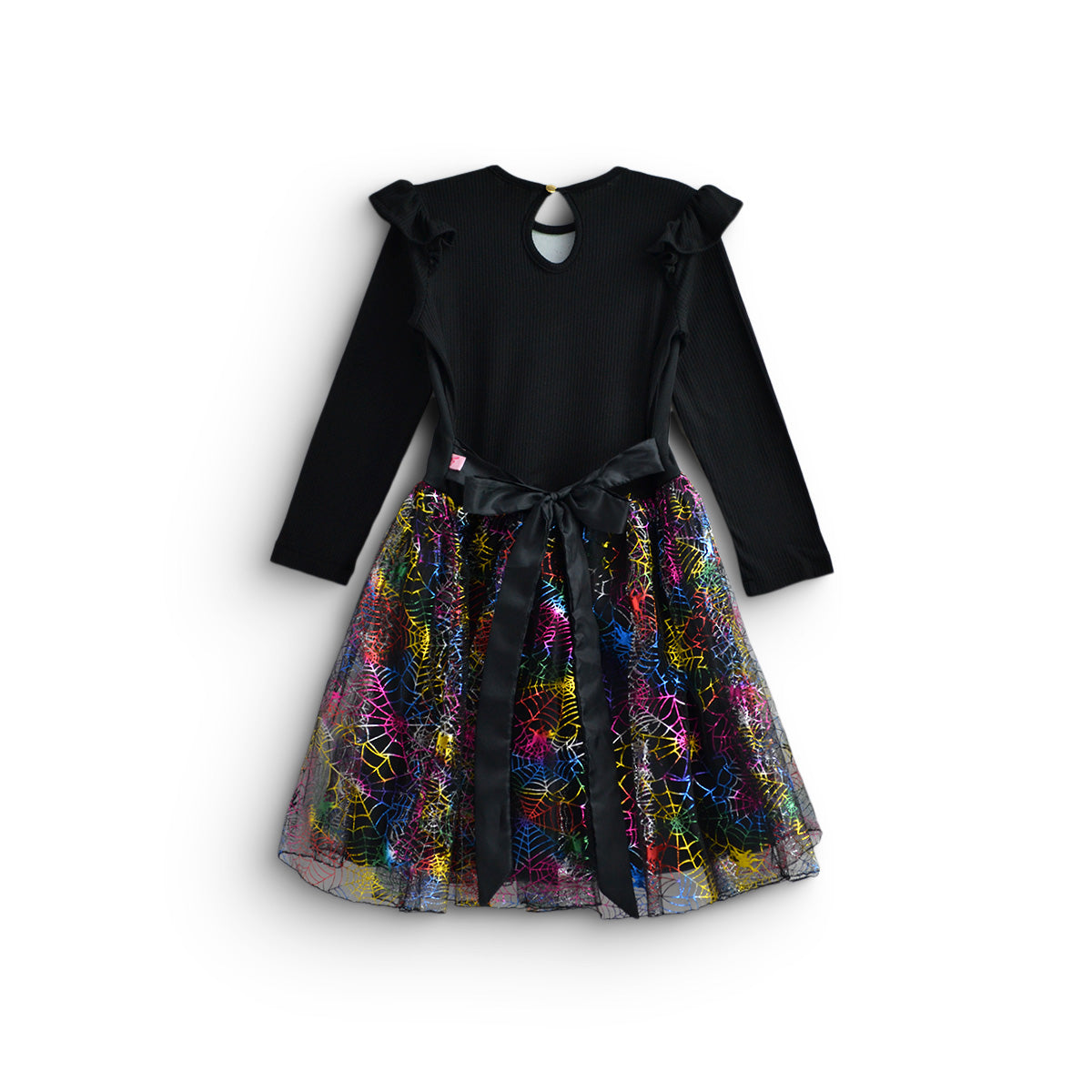 Vestido disfraz de brujita con sombrero Niña Flory VENI0183