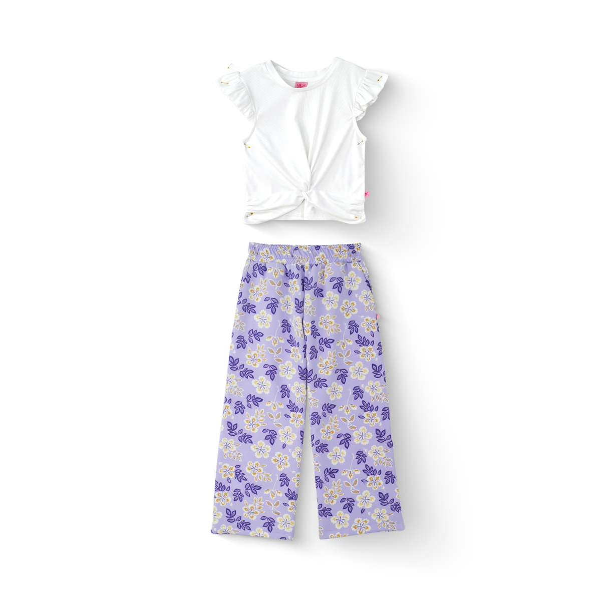 Conjunto de pantalón floreado con blusa de Teen Flory COJU0005