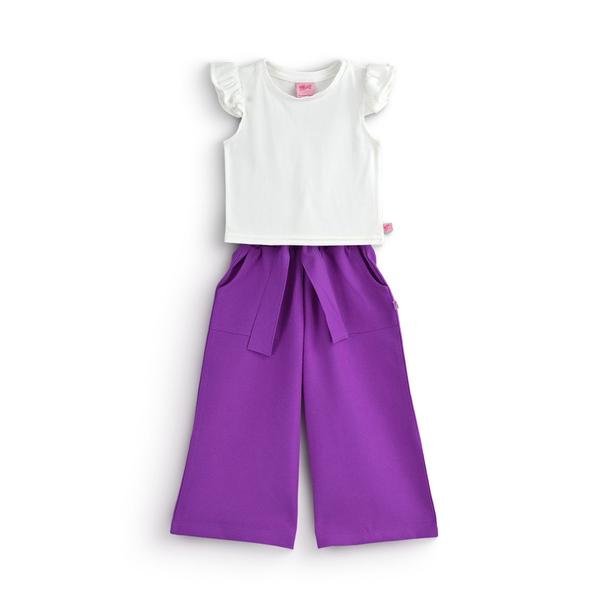 Conjunto con pantalón ancho con blusa blanca • 4 a 12 años • Barbie 5