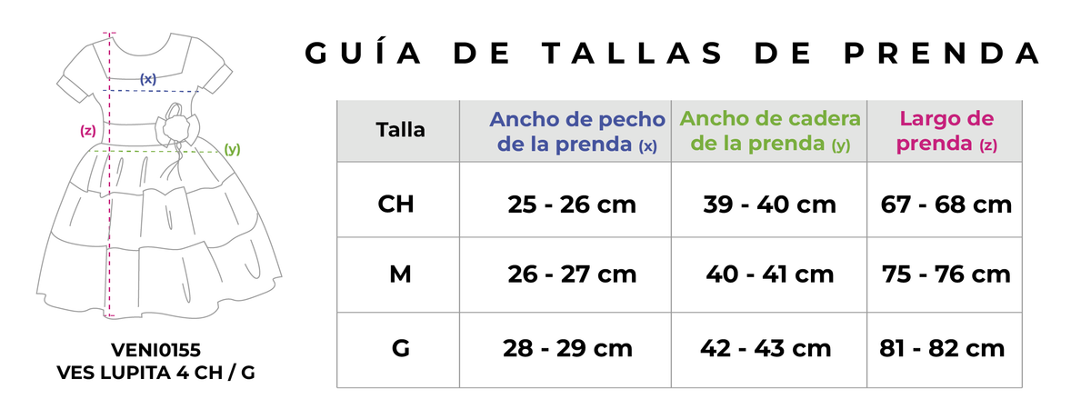 Guía de tallas