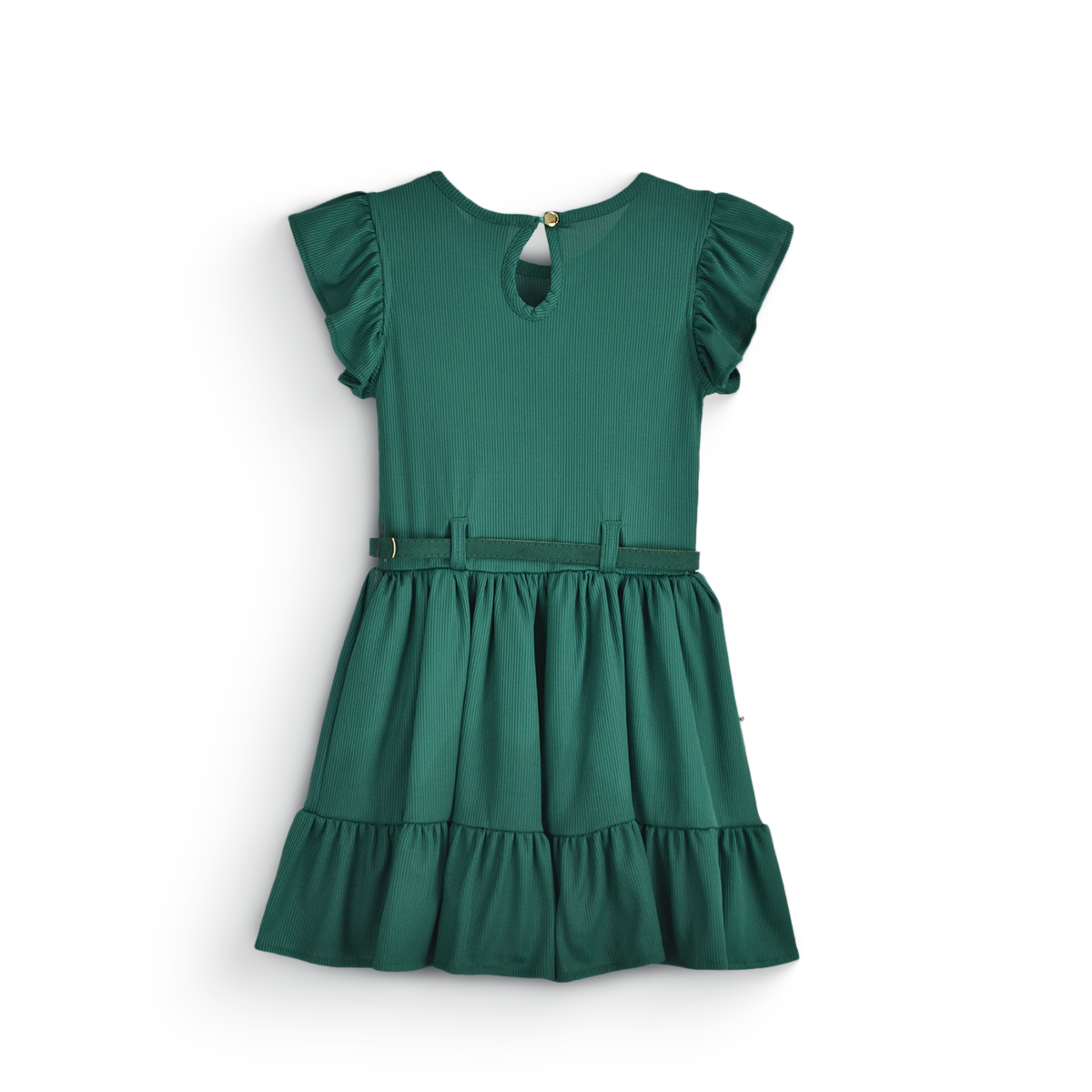 Vestido con cinturón y olanes • tallas ch-m-g • Natali 5