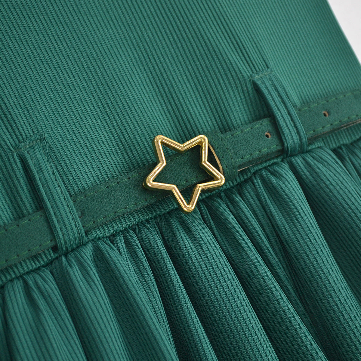 Vestido con cinturón y olanes • tallas ch-m-g • Natali 5