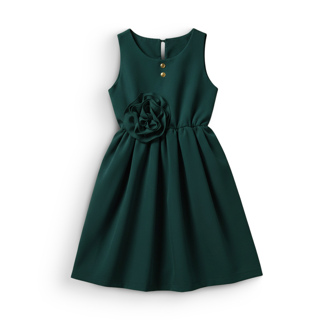 Vestido con moño y botones • BARBIE 13 • tallas ch-m-gr • VENI0181